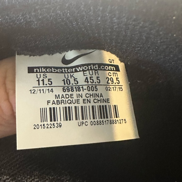 Size 11.5 - Nike Flyknit Lunar 3 Black Persian Violet - Picture 6 of 6